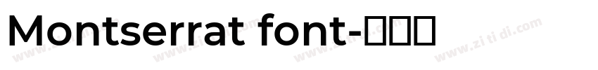 Montserrat font字体转换